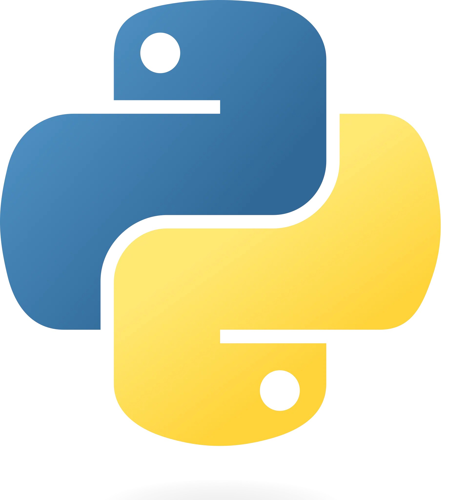 Python logo representing programming and software development.