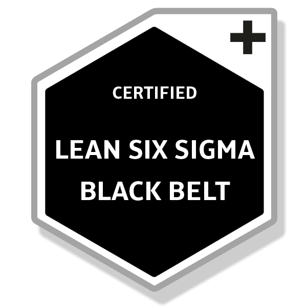 Certified Lean Six Sigma Black Belt for project management excellence.