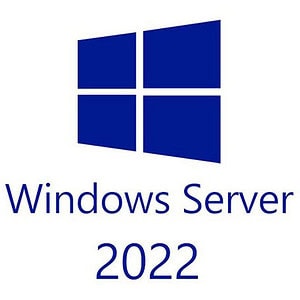 Windows Server 2022 logo with Microsoft Windows icon.