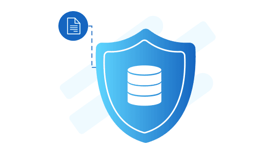 Digital shield representing cybersecurity and data protection measures.