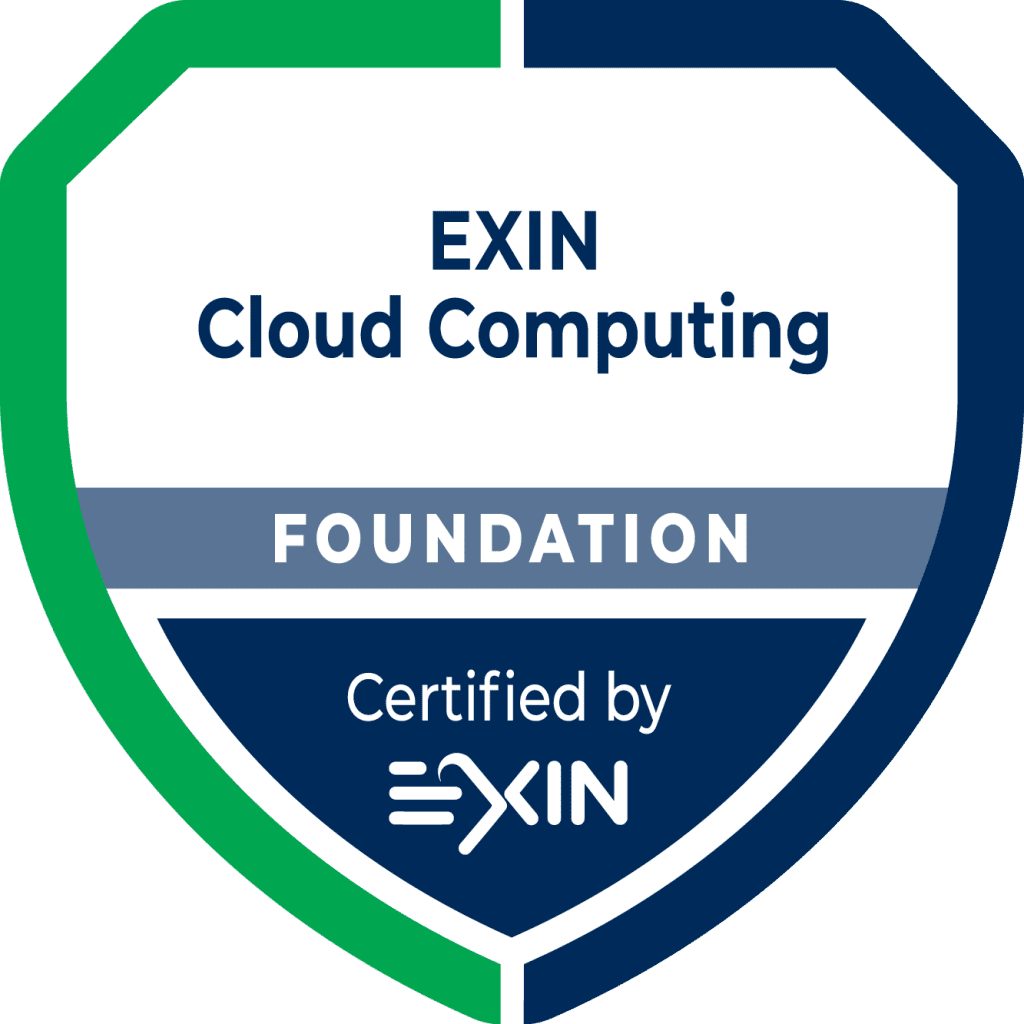 EXIN Cloud Computing Foundation badge for cloud certifications.
